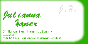 julianna haner business card